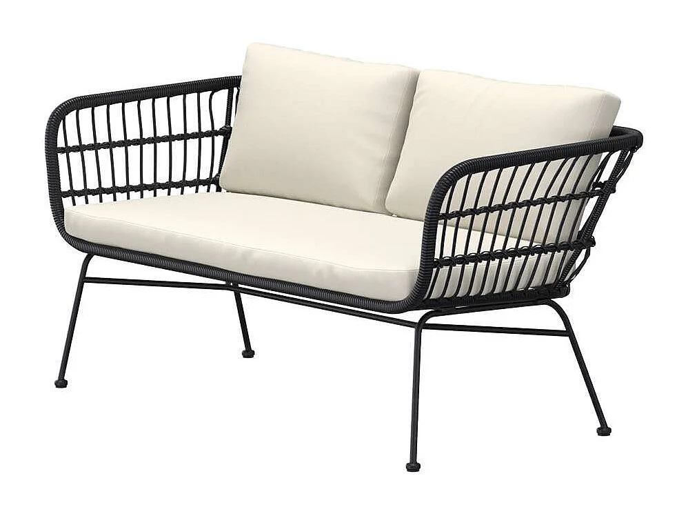 Isola Gartensofa schwarz.