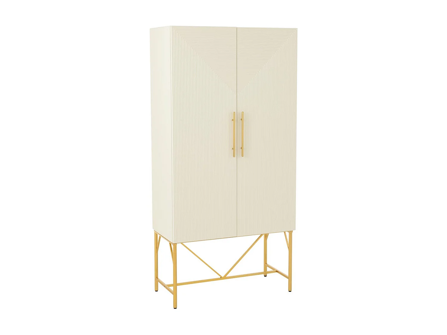Armoire Design 2 Portes "Blaine" 90cm Blanc