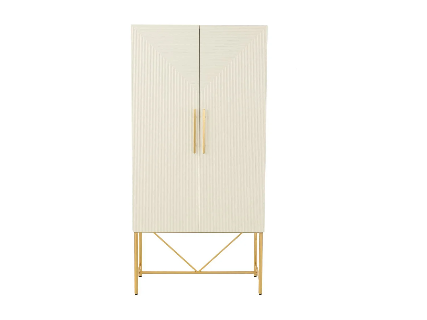 Armoire Design 2 Portes "Blaine" 90cm Blanc