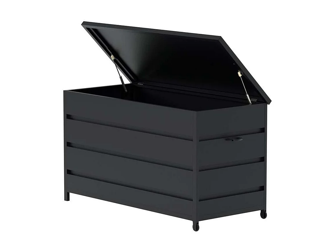 Coffre de Jardin "Nisis" 130cm Noir