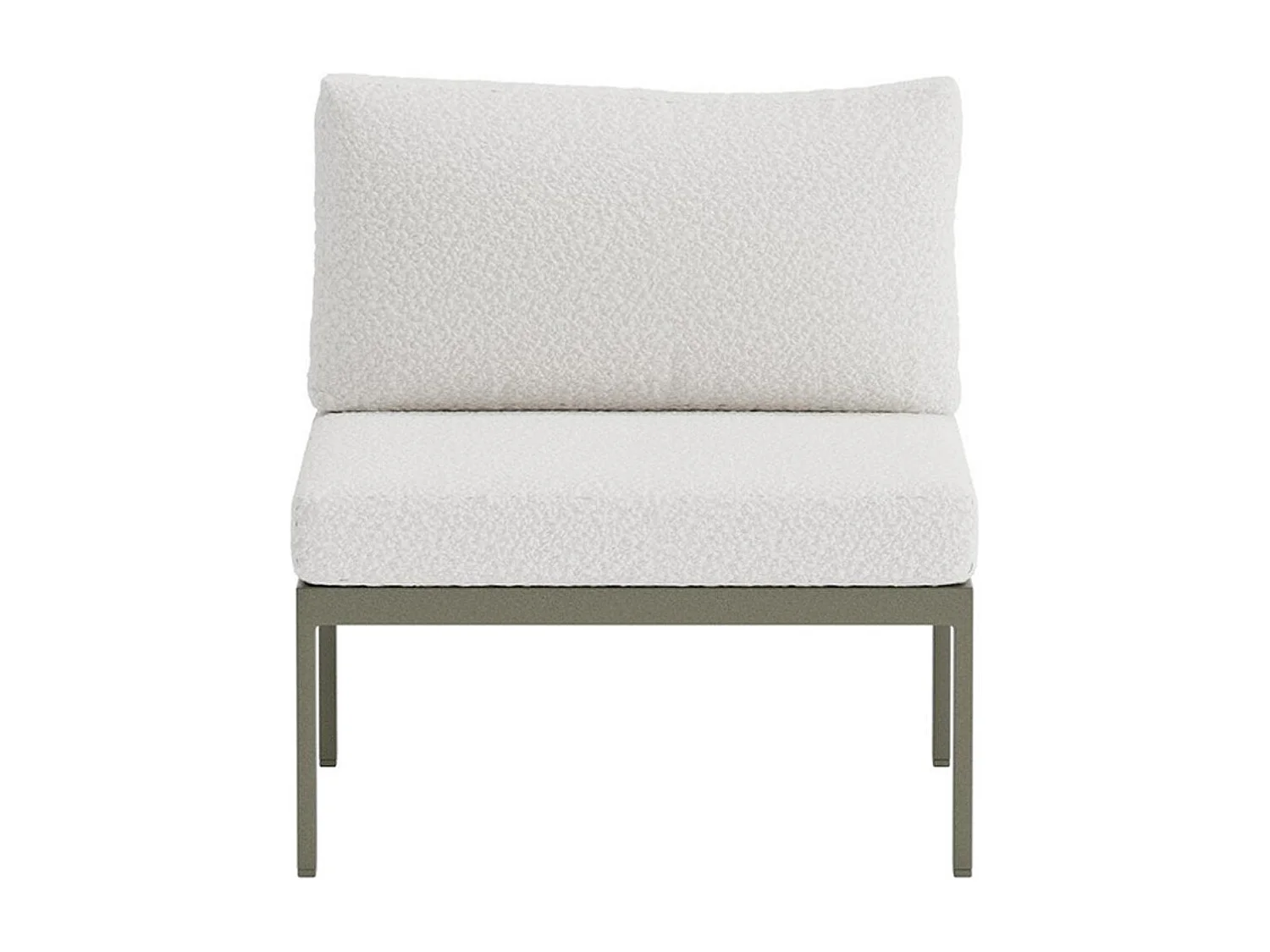 Module Canapé de Jardin Bouclette "Copacabana" 74cm Marron