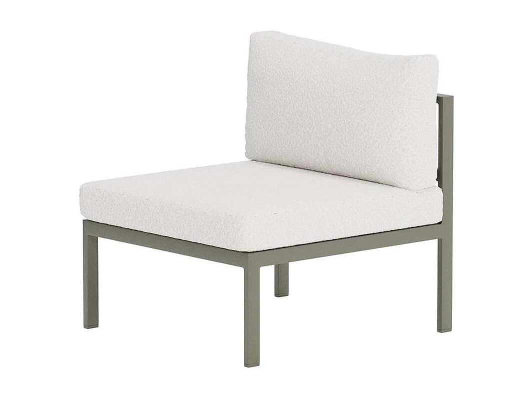 Module Canapé de Jardin Bouclette "Copacabana" 74cm Marron