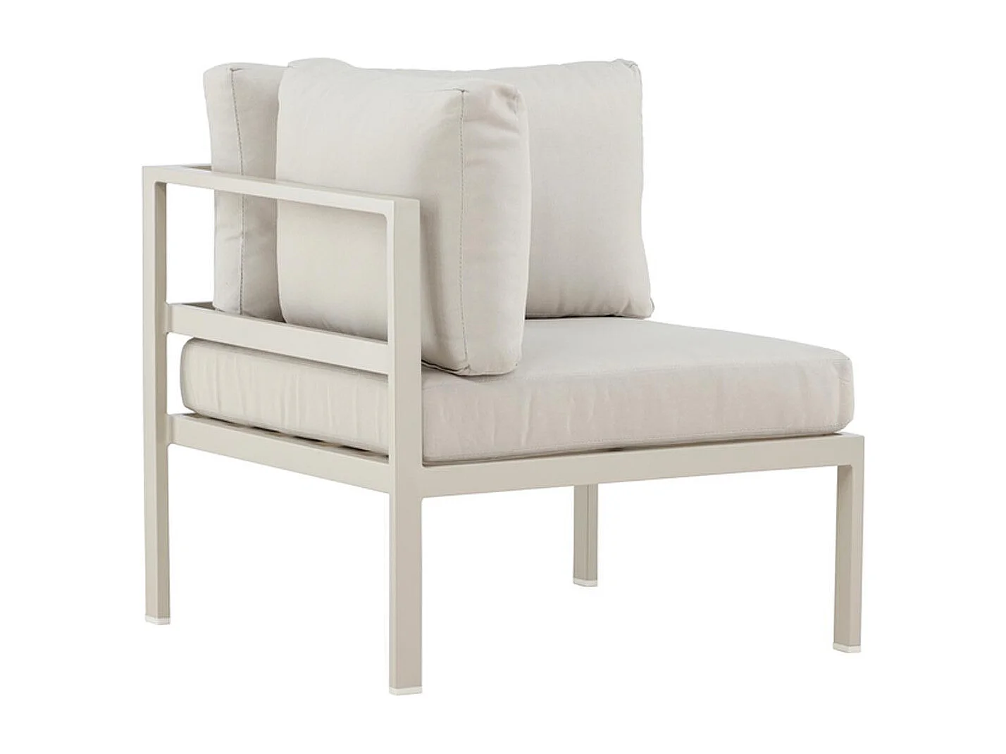 Module Canapé d'Angle de Jardin "Copacabana" 74cm Beige