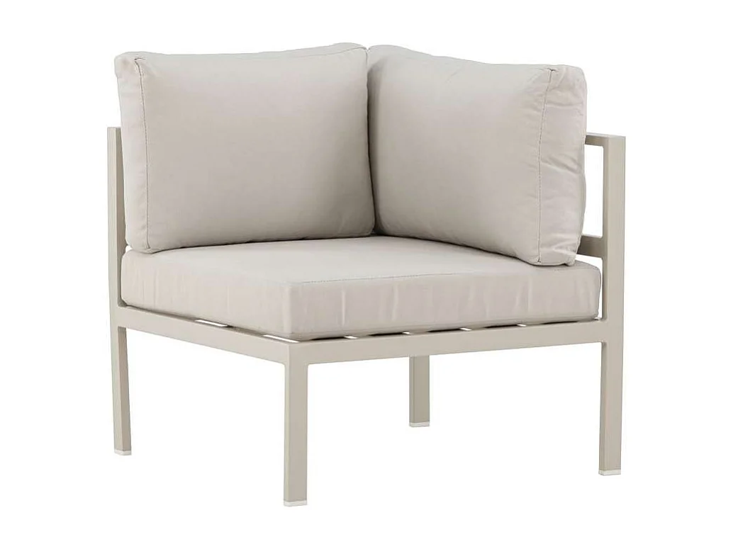 Module Canapé d'Angle de Jardin "Copacabana" 74cm Beige