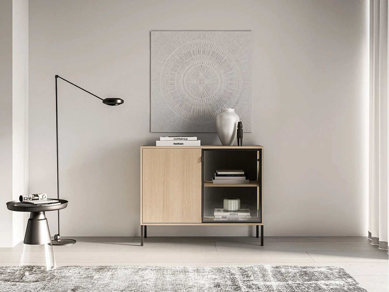BUFFET Barnee Chêne Lindberg 107 / 40 / 86 cm