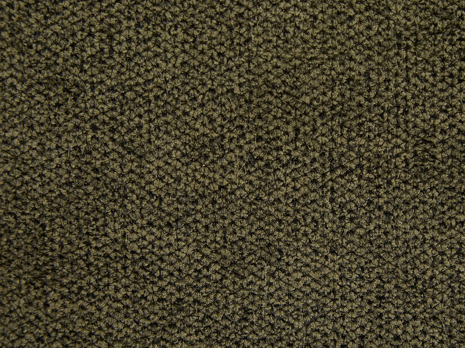 Fauteuil pivotant avec repose-pieds en tissu vert kaki LEROKA