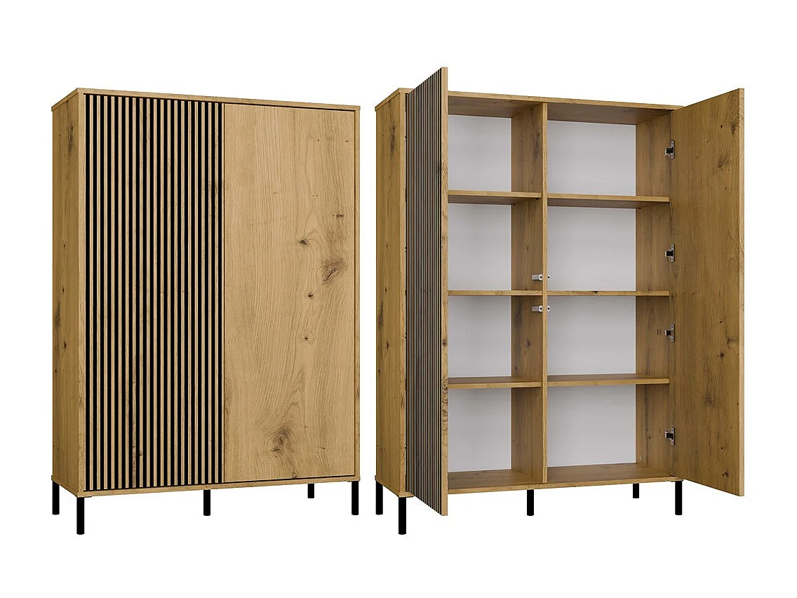 Buffet, chêne Artisan, 103,5 x 147,5 x 40 cm