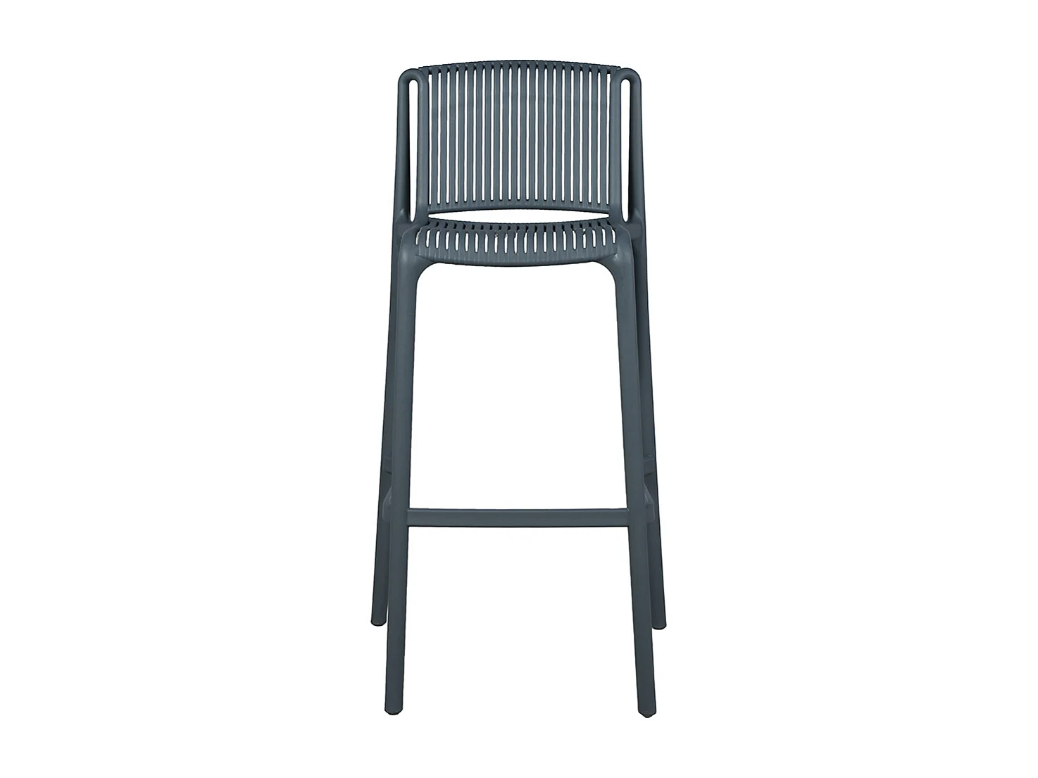 Ensemble haut de jardin en résine et acier 2p Gris ANDREA
