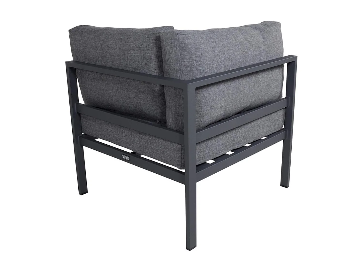 Module Canapé d'Angle de Jardin "Copacabana" 74cm Noir