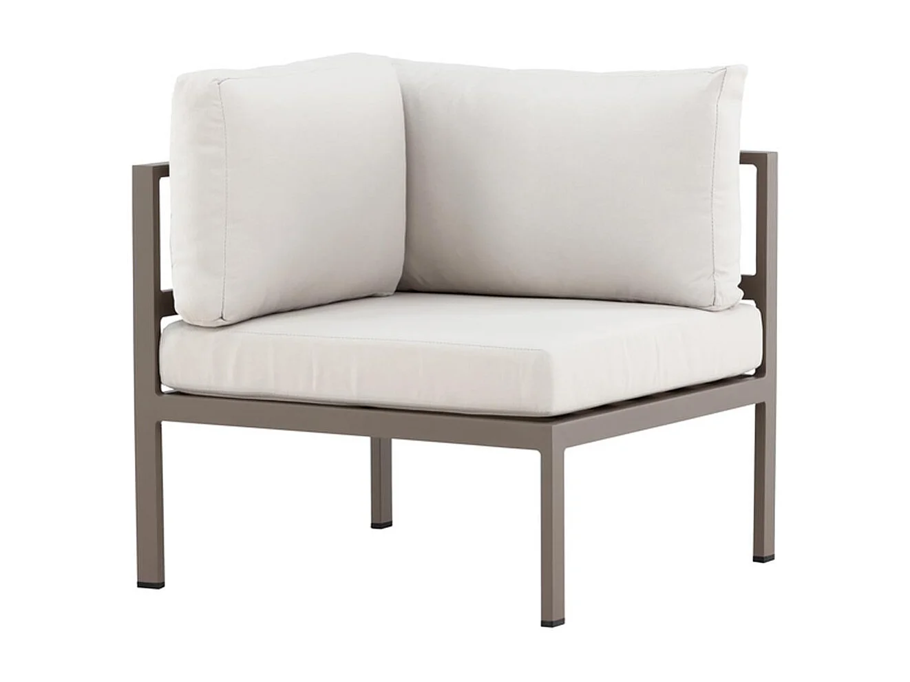 Module Canapé d'Angle de Jardin "Copacabana" 74cm Marron