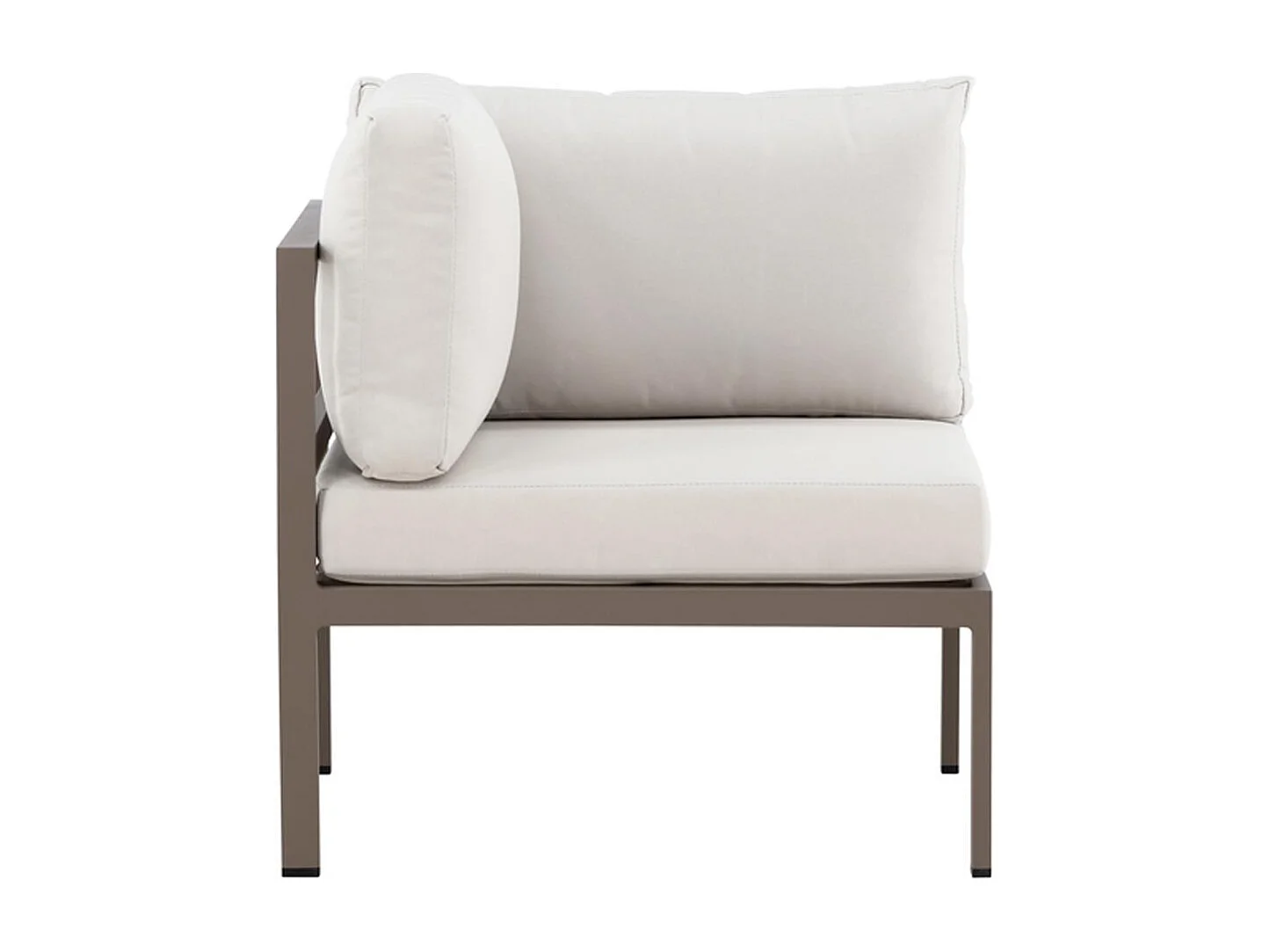 Module Canapé d'Angle de Jardin "Copacabana" 74cm Marron