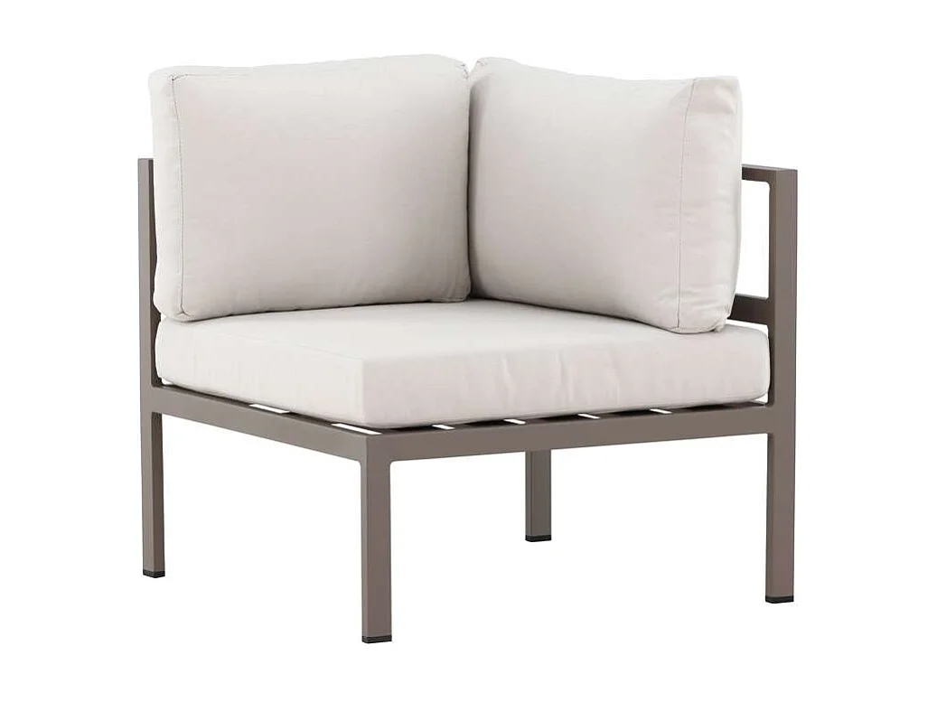 Module Canapé d'Angle de Jardin "Copacabana" 74cm Marron