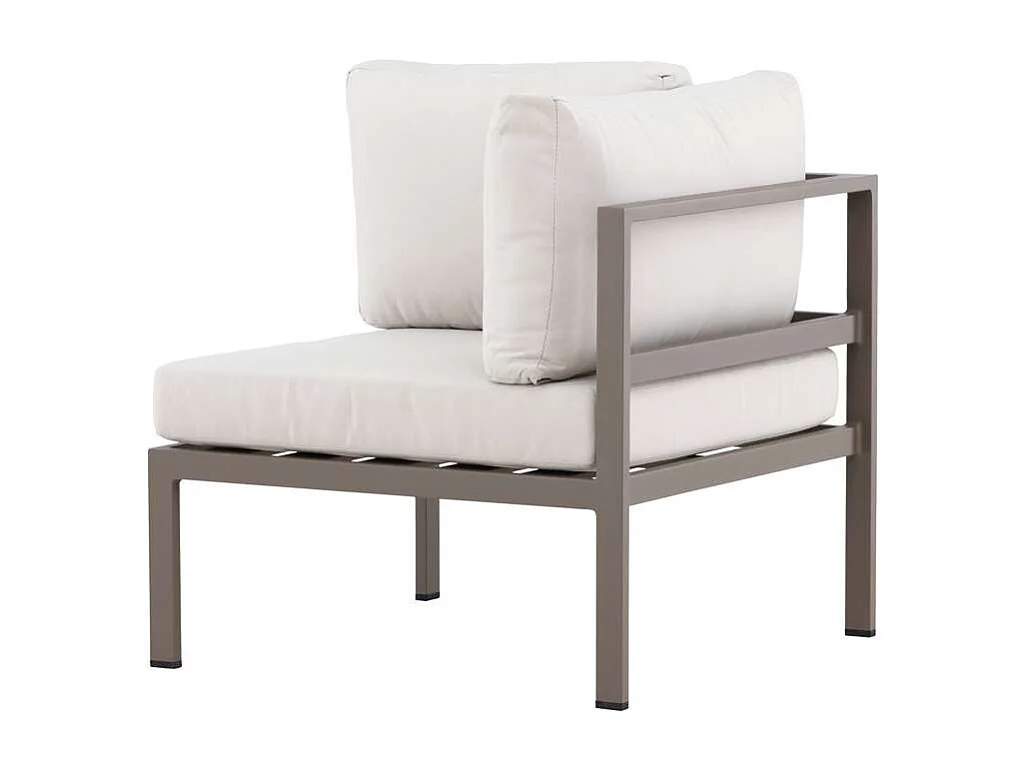 Module Canapé d'Angle de Jardin "Copacabana" 74cm Marron