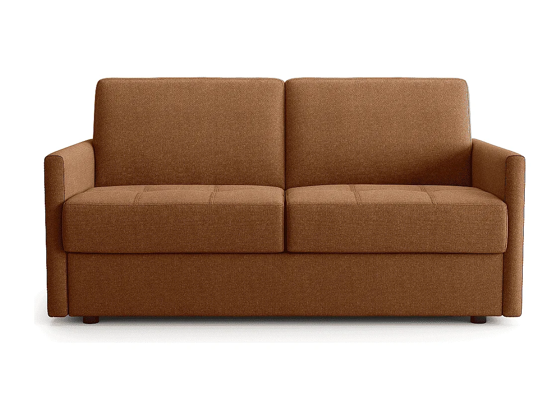 Rozkładana sofa 3-osobowa w tkaninie z materacem 14 cm - COSENZA