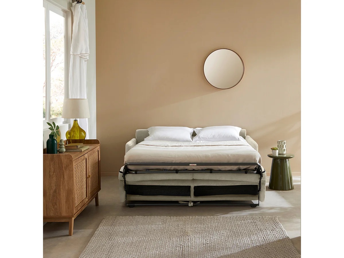 Schlafsofa 3-Sitzer mit Express-Öffnung in Stoff L175 cm - COSENZA