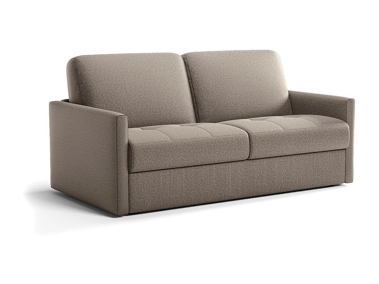 Sofá-cama de 3 lugares em tecido com colchão de 14cm - COSENZA
