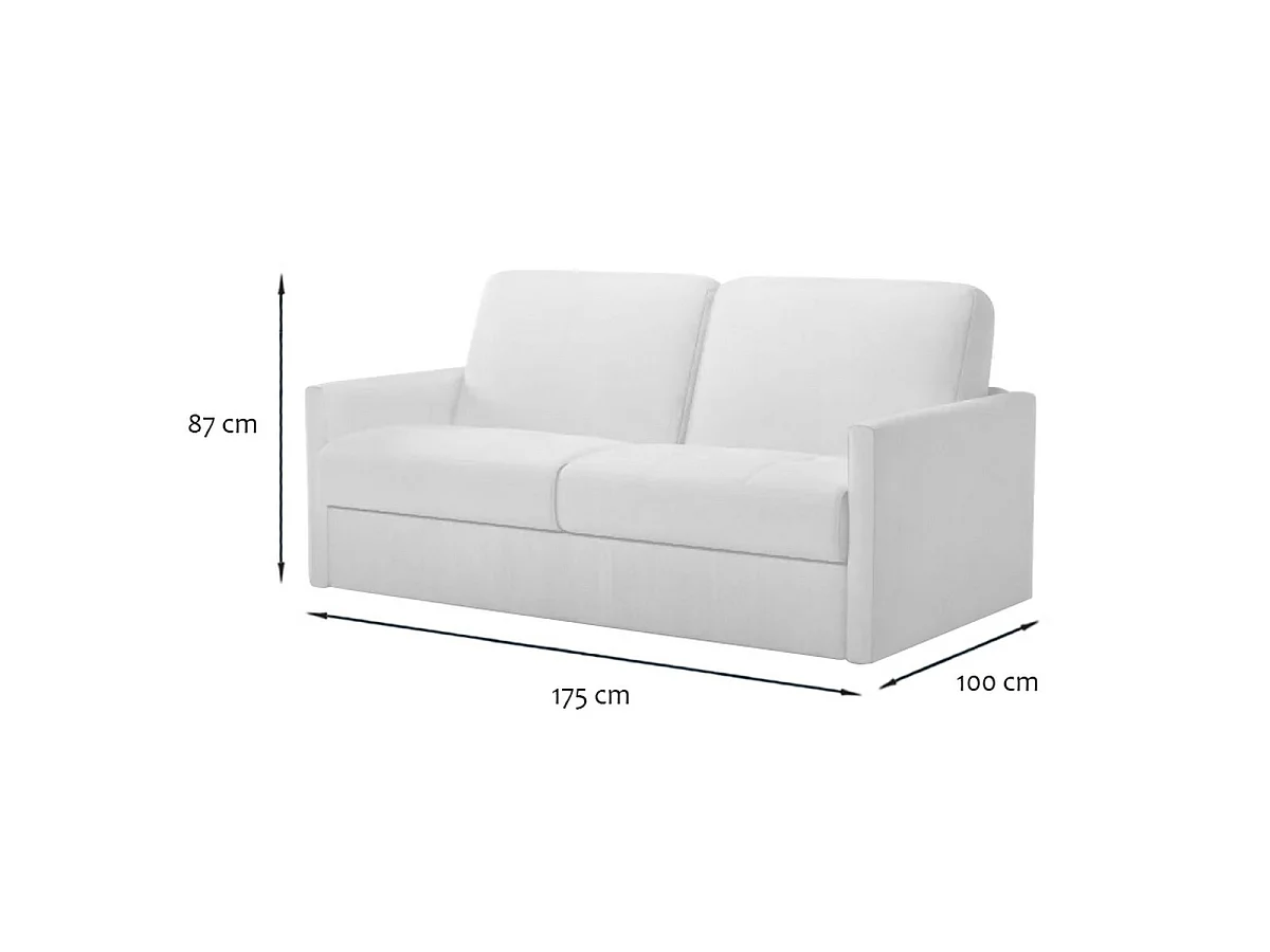 3-zits slaapbank met express-opening in stof L175 cm - COSENZA