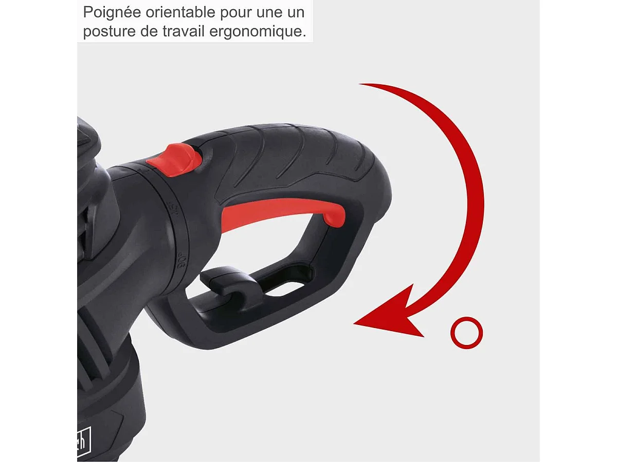 Taille-haie électrique SCHEPPACH EHT610 500 W - Lame 71 cm, 1500 coupes/min