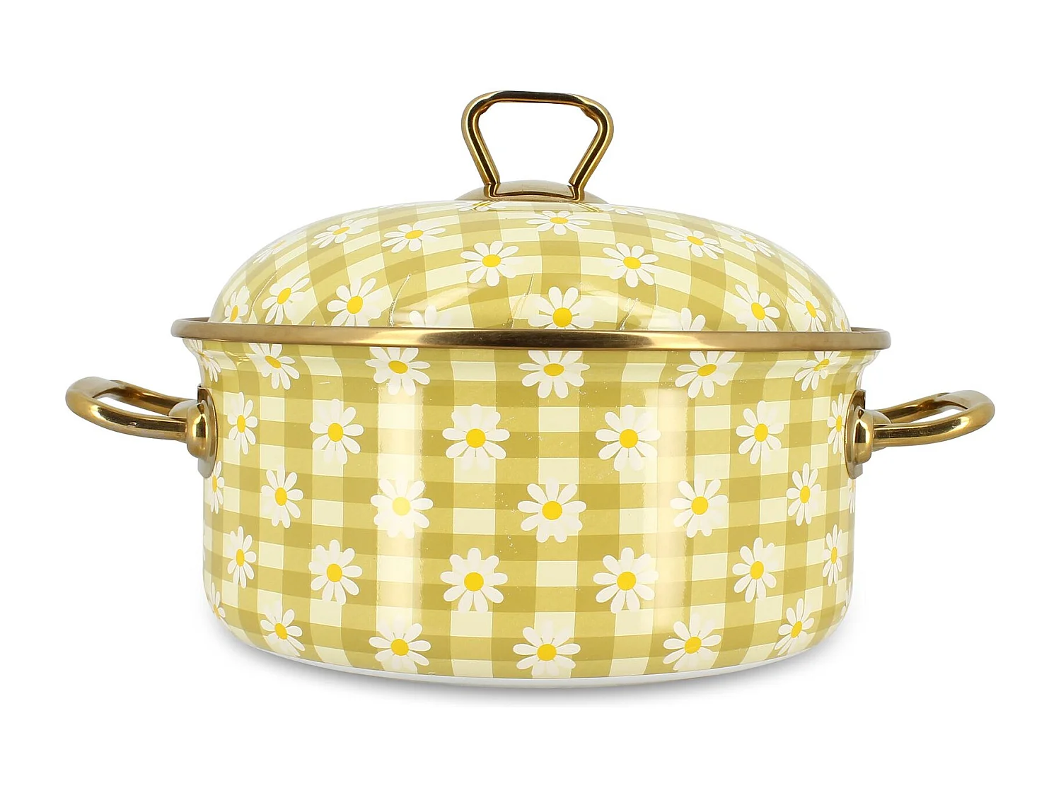 Menastyl - Marmite Daisy 24cm En Acier émaillé