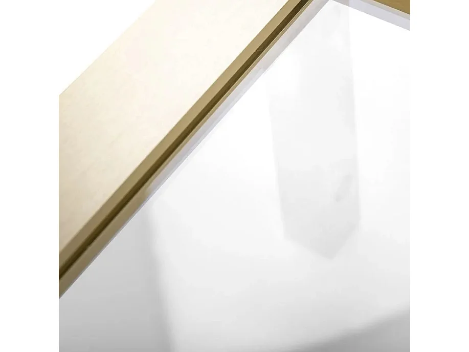 hörnduschkabin Rea RAPID SLIDE borstad guld 160x90