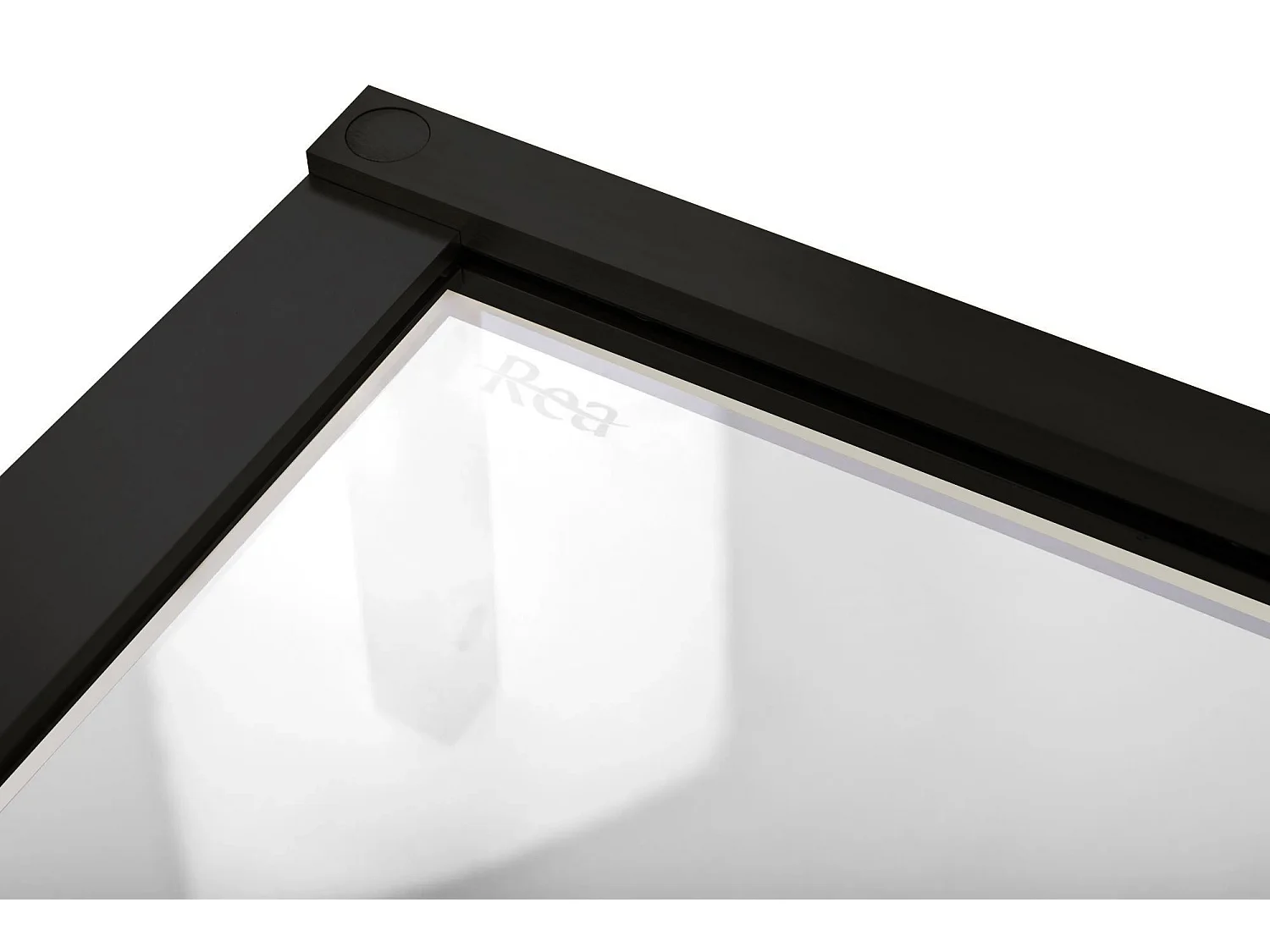hörnduschkabin Rea HUGO DOUBLE svart 90x90