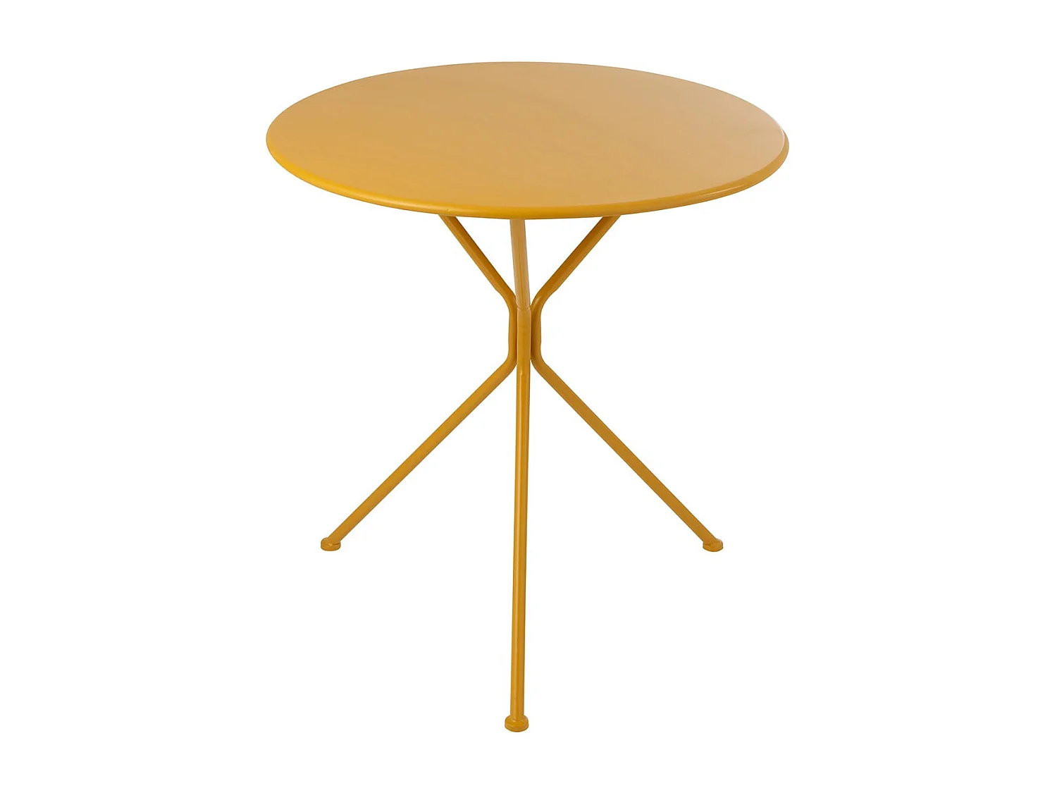 Table de Jardin en Métal "Tripod" 72cm Ocre
