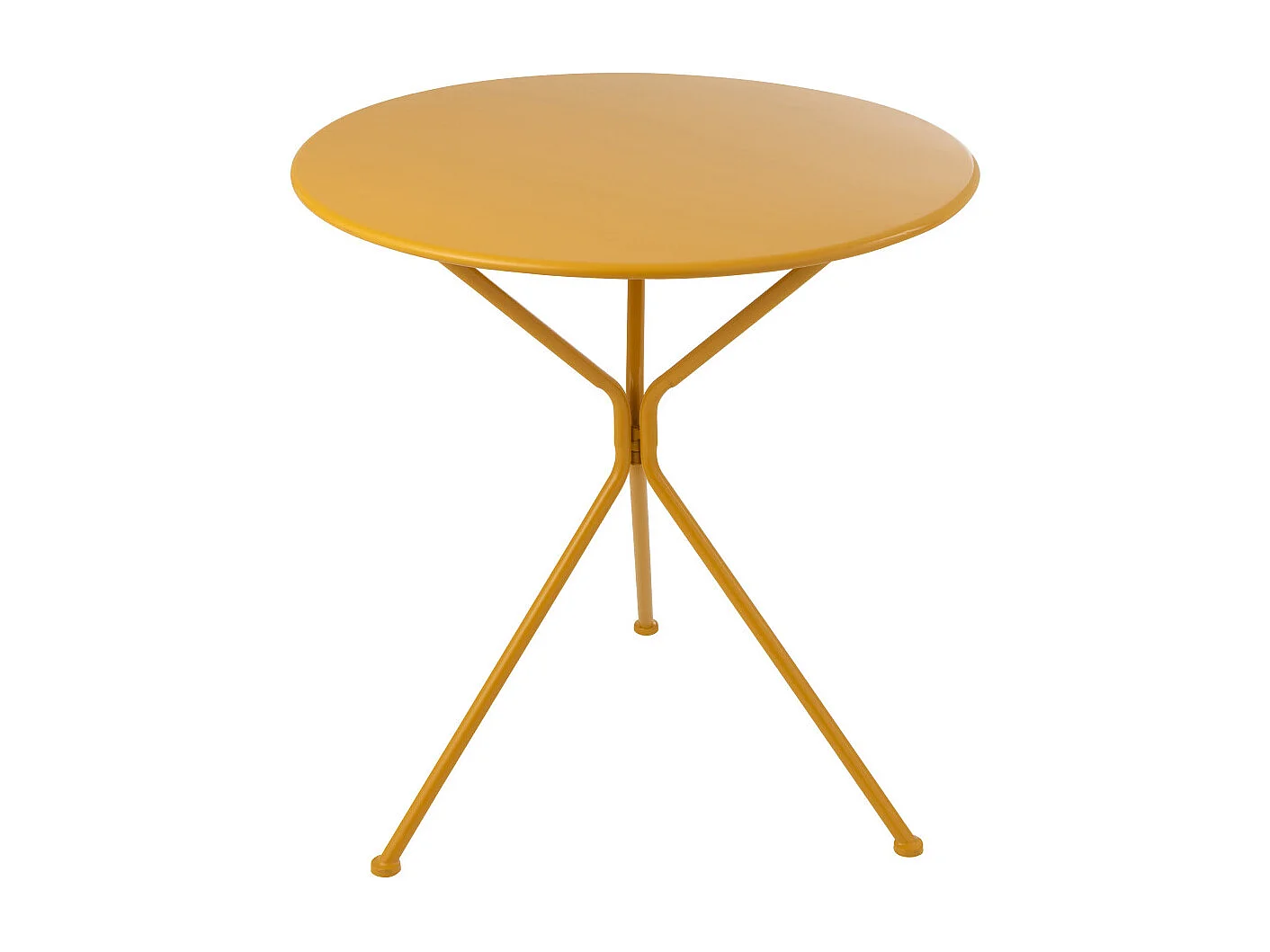 Table de Jardin en Métal "Tripod" 72cm Ocre