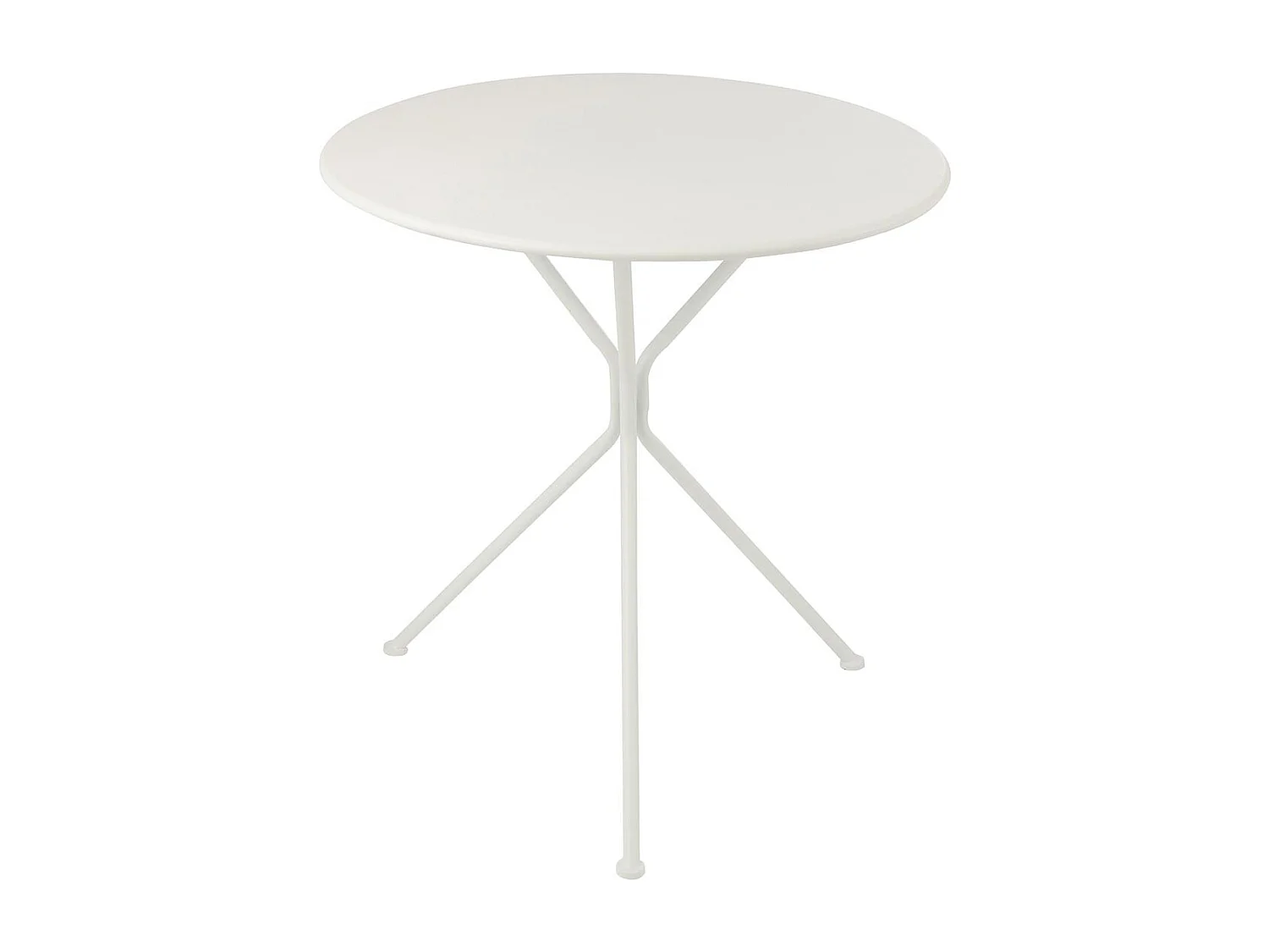 Table de Jardin en Métal "Tripod" 72cm Blanc