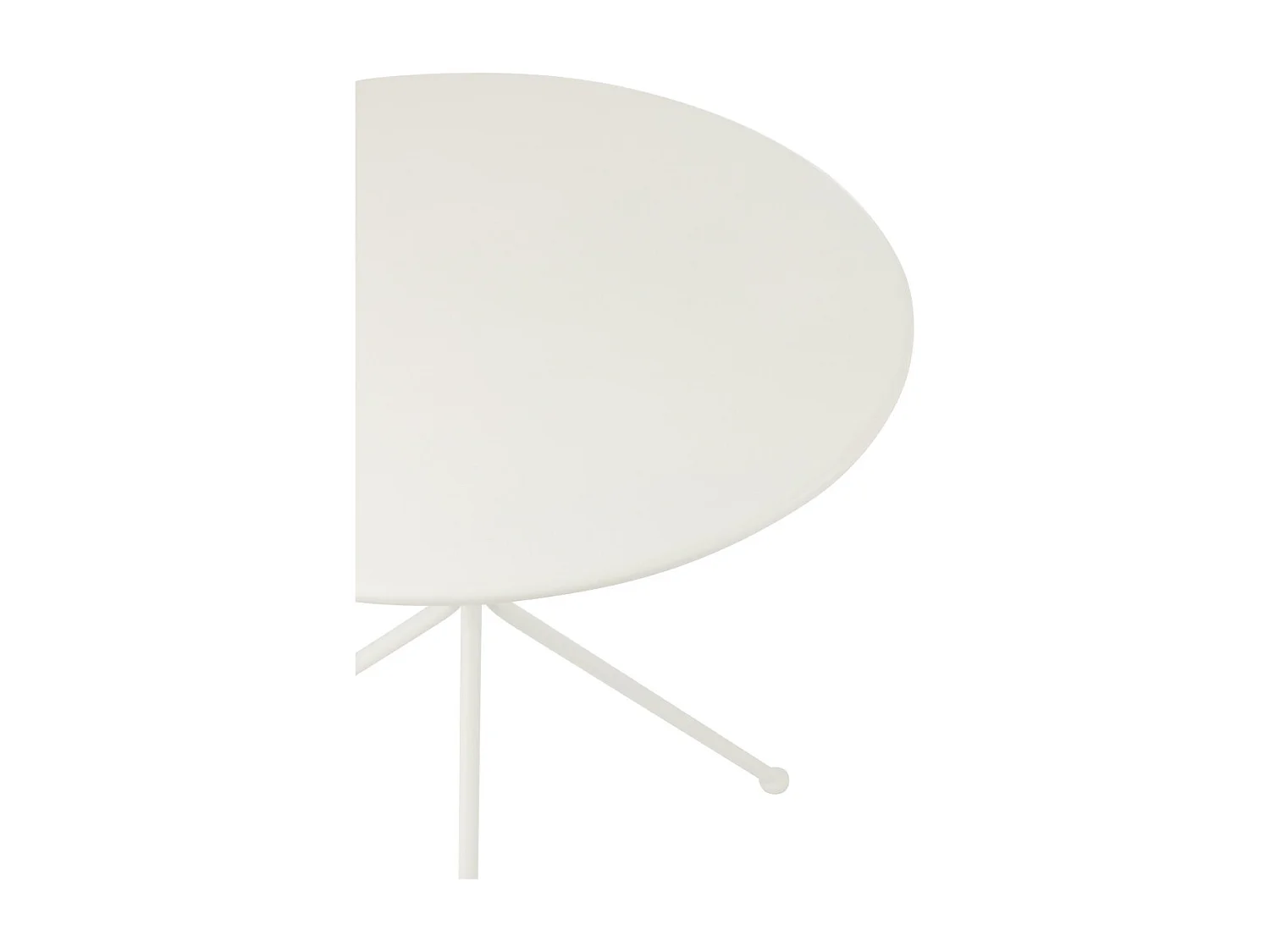 Table de Jardin en Métal "Tripod" 72cm Blanc