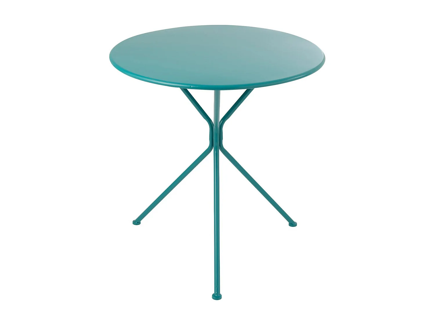 Table de Jardin en Métal "Tripod" 72cm Turquoise