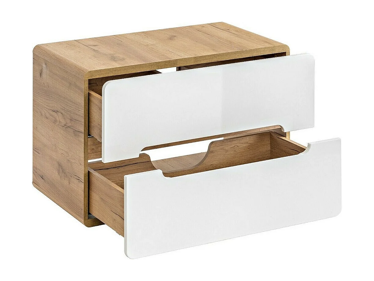 Bathroom Cabinets Furniture Set Wall Hung 800mm Vanity Unit Countertop Sink Basin Storage Cabinets White Gloss Oak Aruba