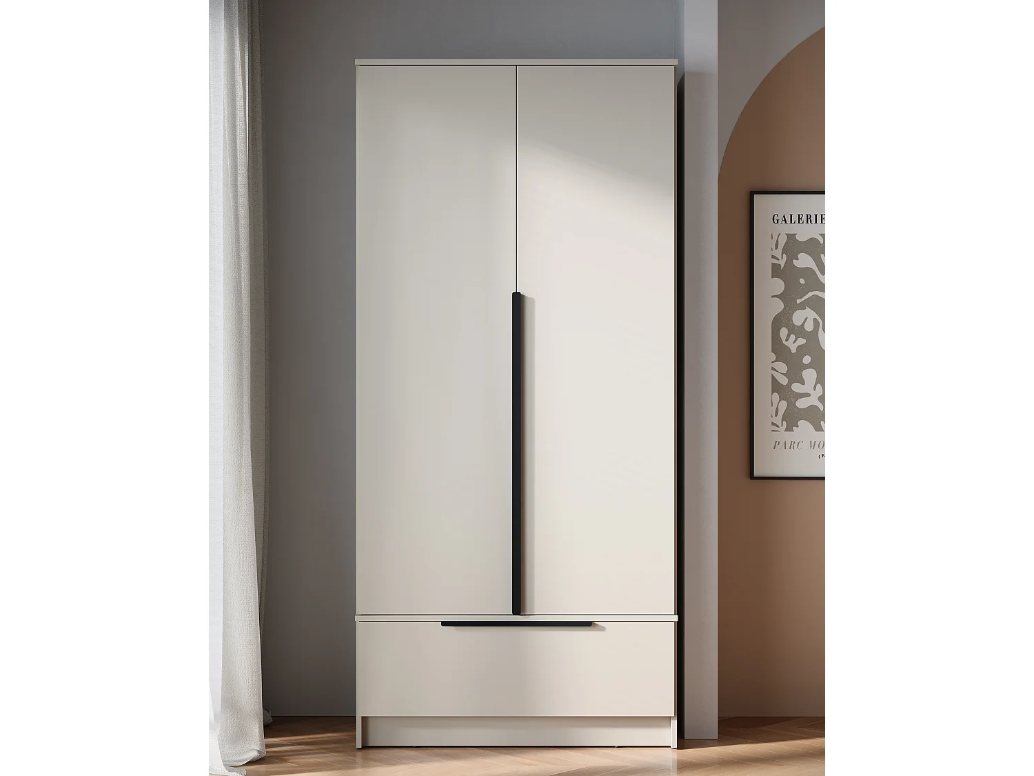Armoire moderne fonctionnelle et spacieuse pour chambre, dressing et entrée