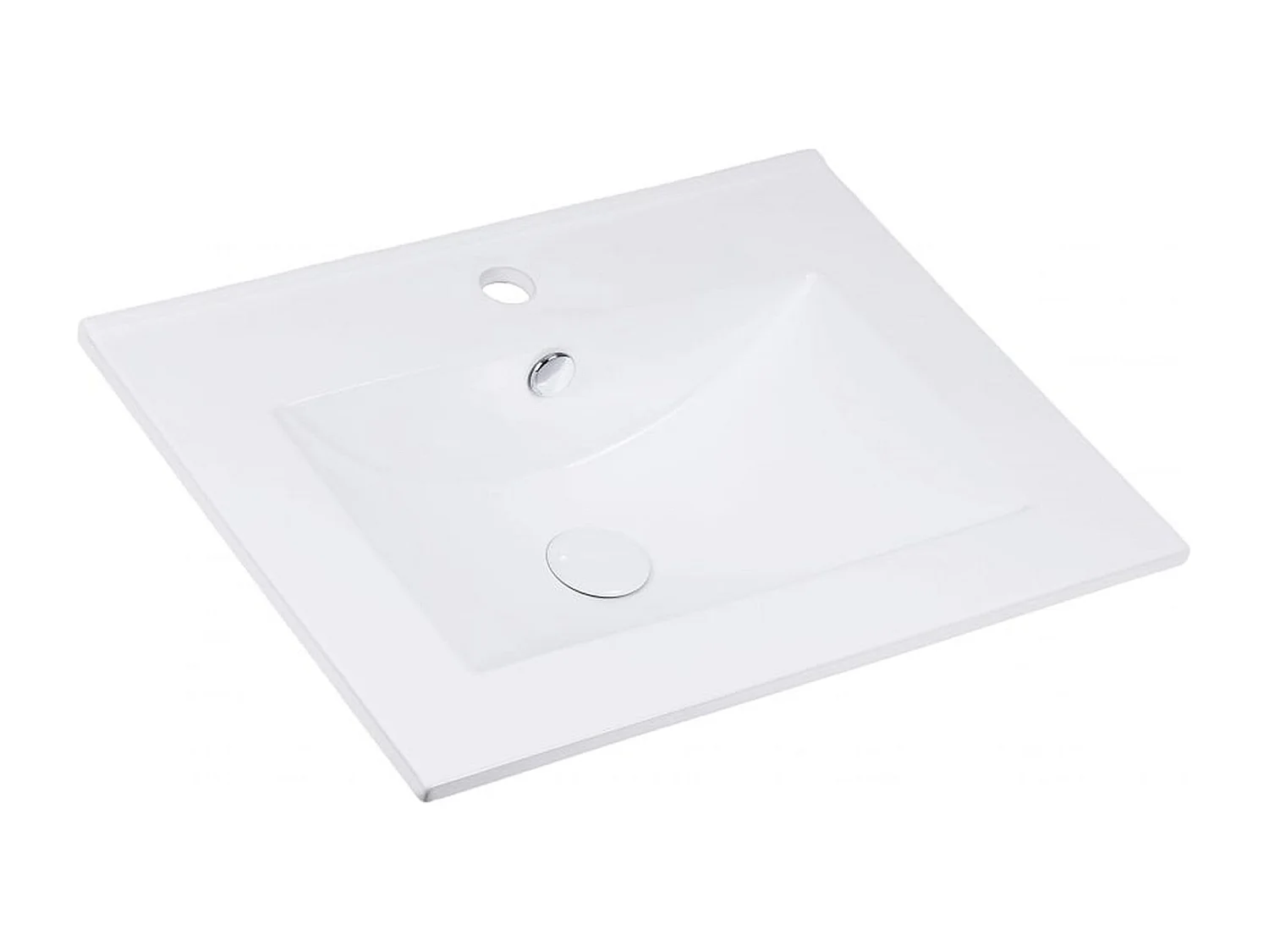 Bathroom Vanity Unit with Sink 600mm Beige Wall Cabinet Floating 2 Drawer Cashmere Storage Dalia