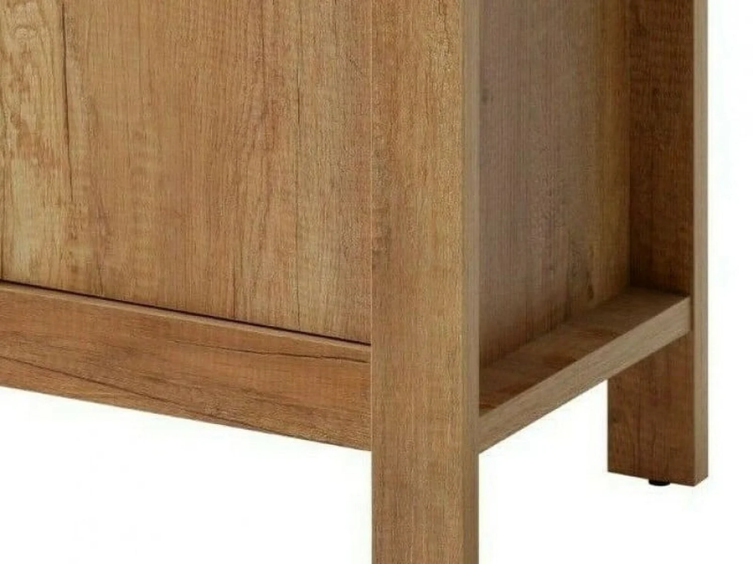 Small Bathroom Cabinet 400mm Freestanding 40cm Floor Base Unit Slim Storage Cupboard Oak Effect Classic
