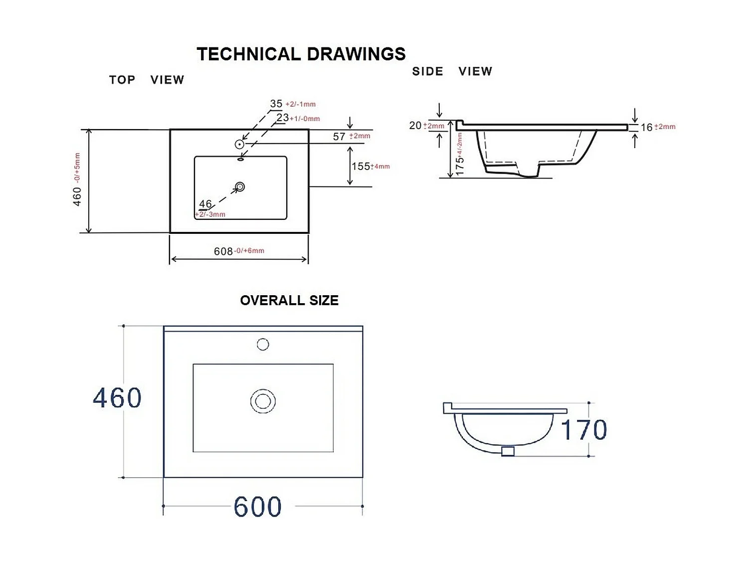 Vanity Unit with Basin 600mm Wall Hung Bathroom Sink Cabinet Fluted Beige Cashmere Modern Cara