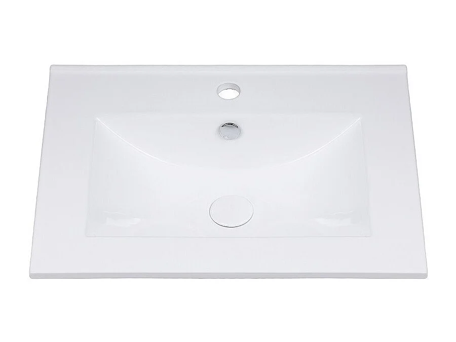 Freestanding Bathroom Vanity Unit 600mm Sink Cabinet with Basin Oak Effect Storage Classic