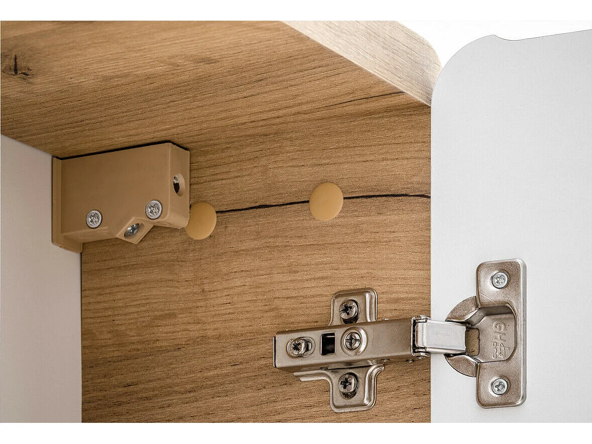 Small Bathroom Cabinet Wall Mounted Storage Cube Unit Cupboard Floating Square Cubby White Gloss Oak Aruba