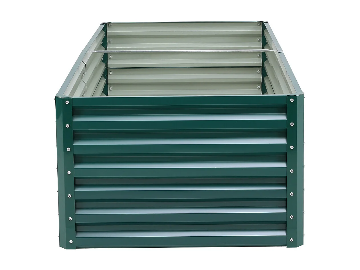 180 x 91cm Rectangular Zinc Steel Colourbond Raised Garden Bed - Green