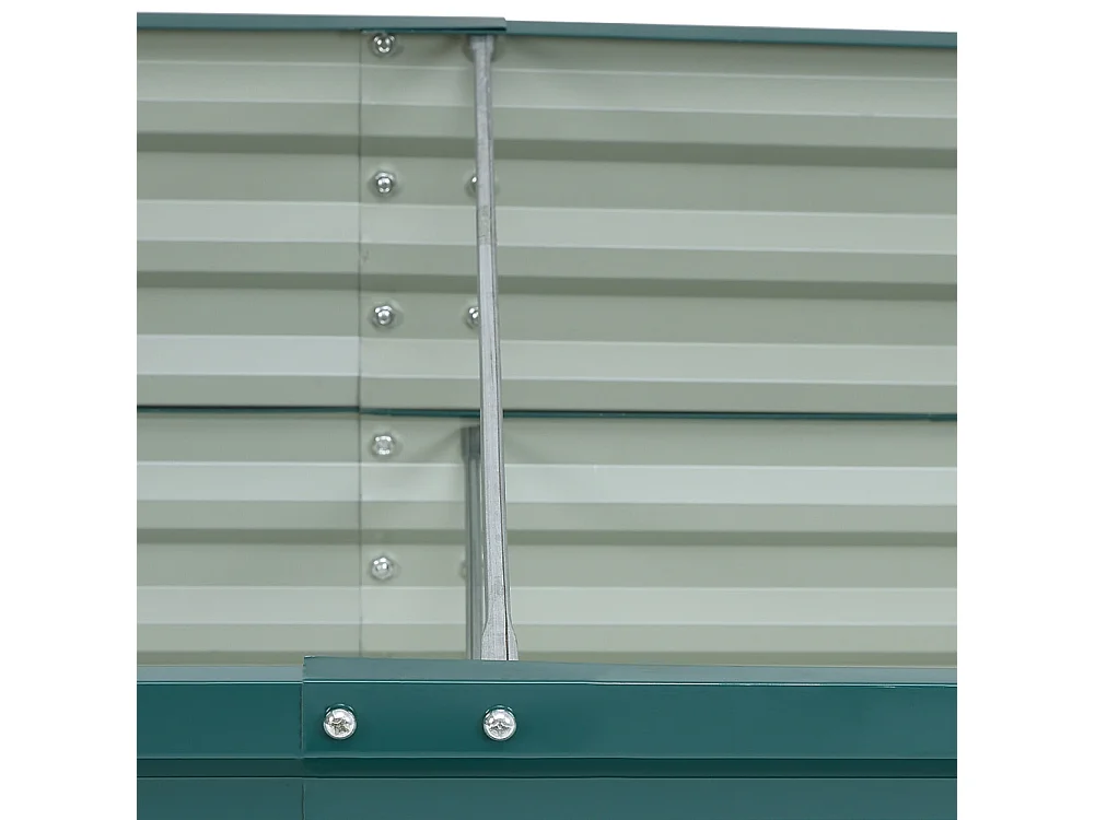 180 x 91cm Rectangular Zinc Steel Colourbond Raised Garden Bed - Green