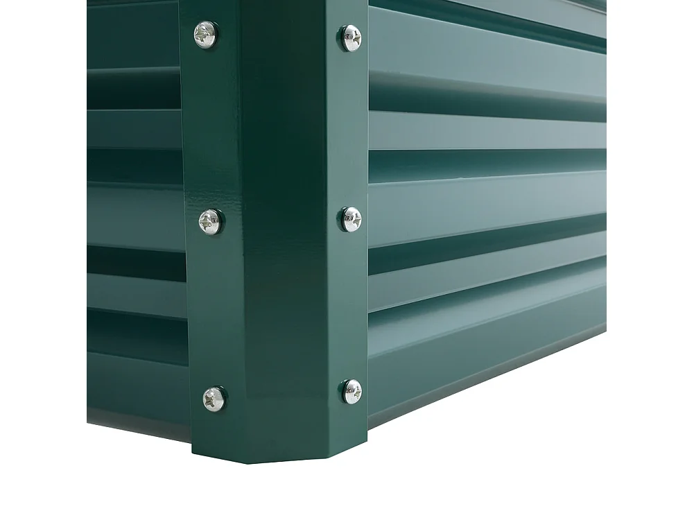 180 x 91cm Rectangular Zinc Steel Colourbond Raised Garden Bed - Green