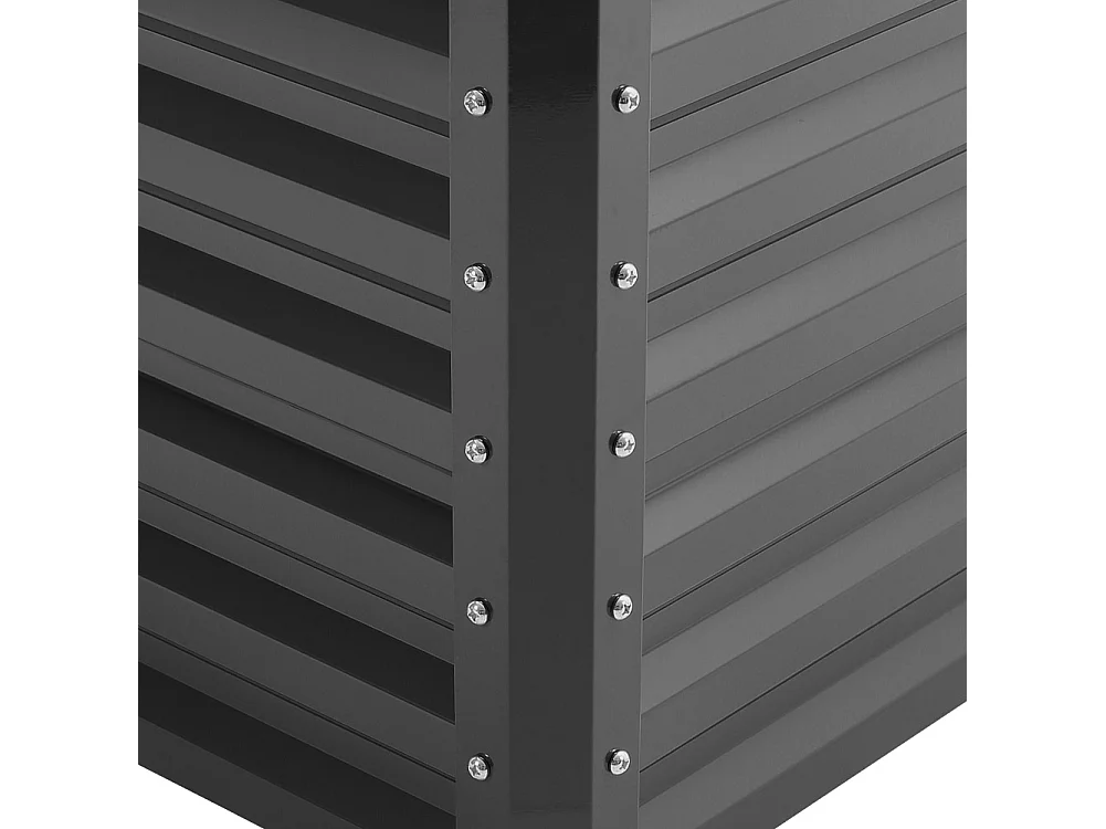 180 x 90cm Rectangular Zinc Steel Colourbond Raised Garden Bed - Anthracite