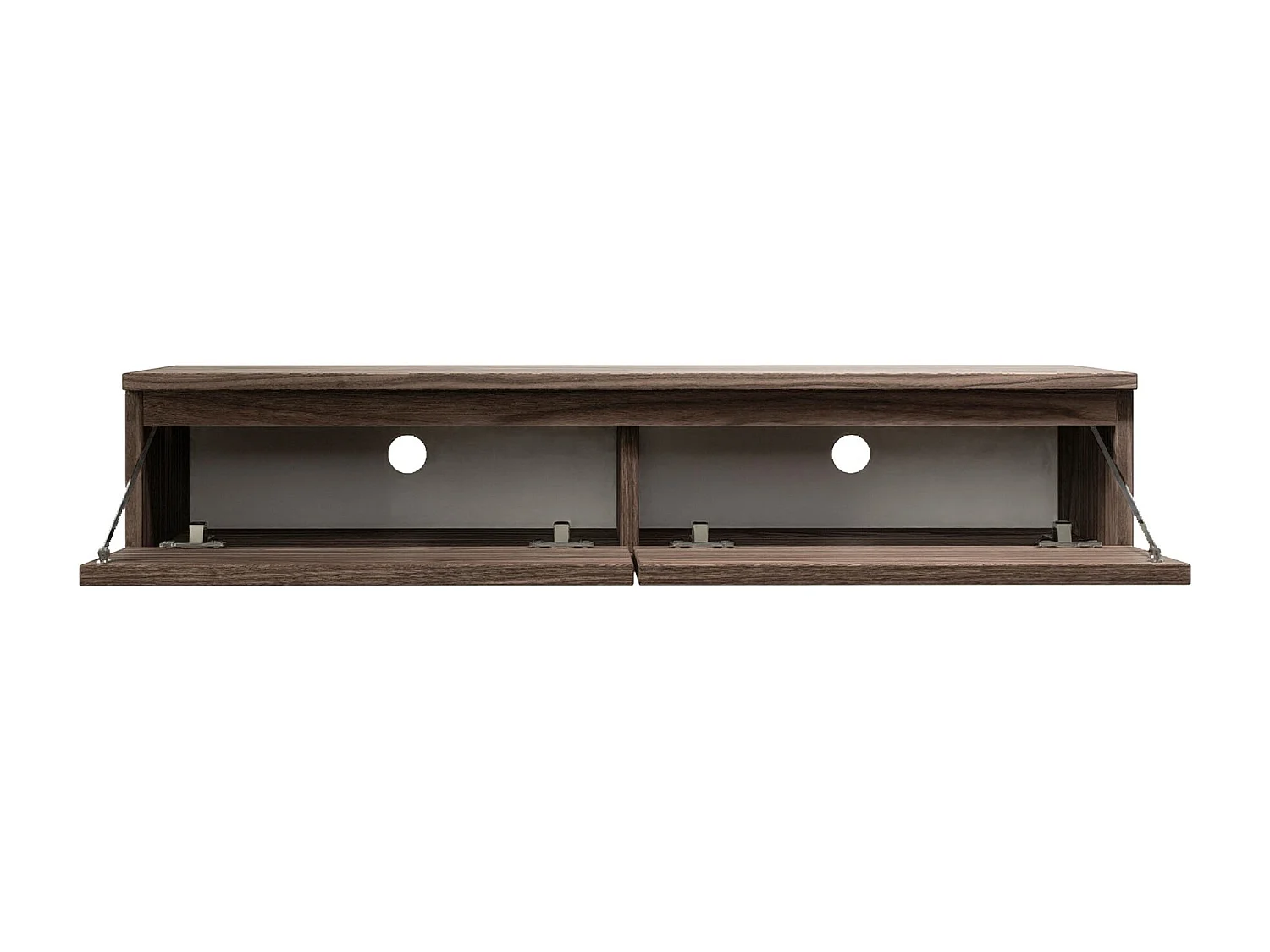TV-Hängeboard 2-türig - Holzoptik Walnuss Wisconsin - 100 cm - BEMMI SLIM
