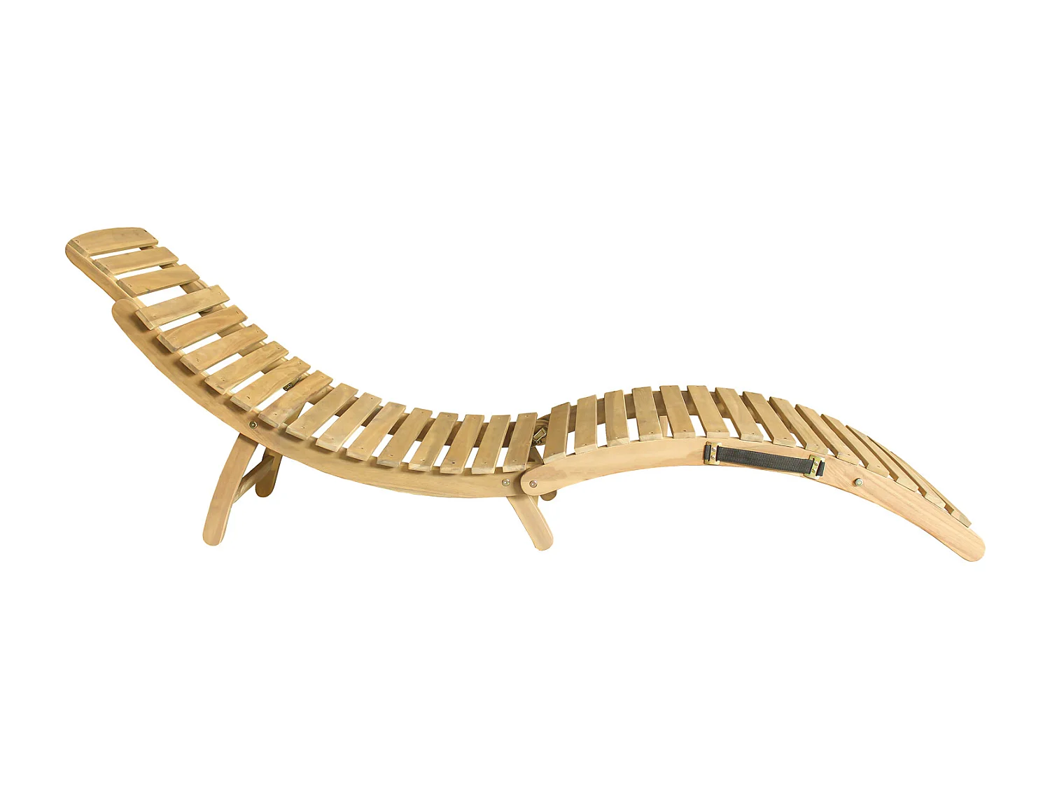 Lettino pieghevole in acacia KOMODO