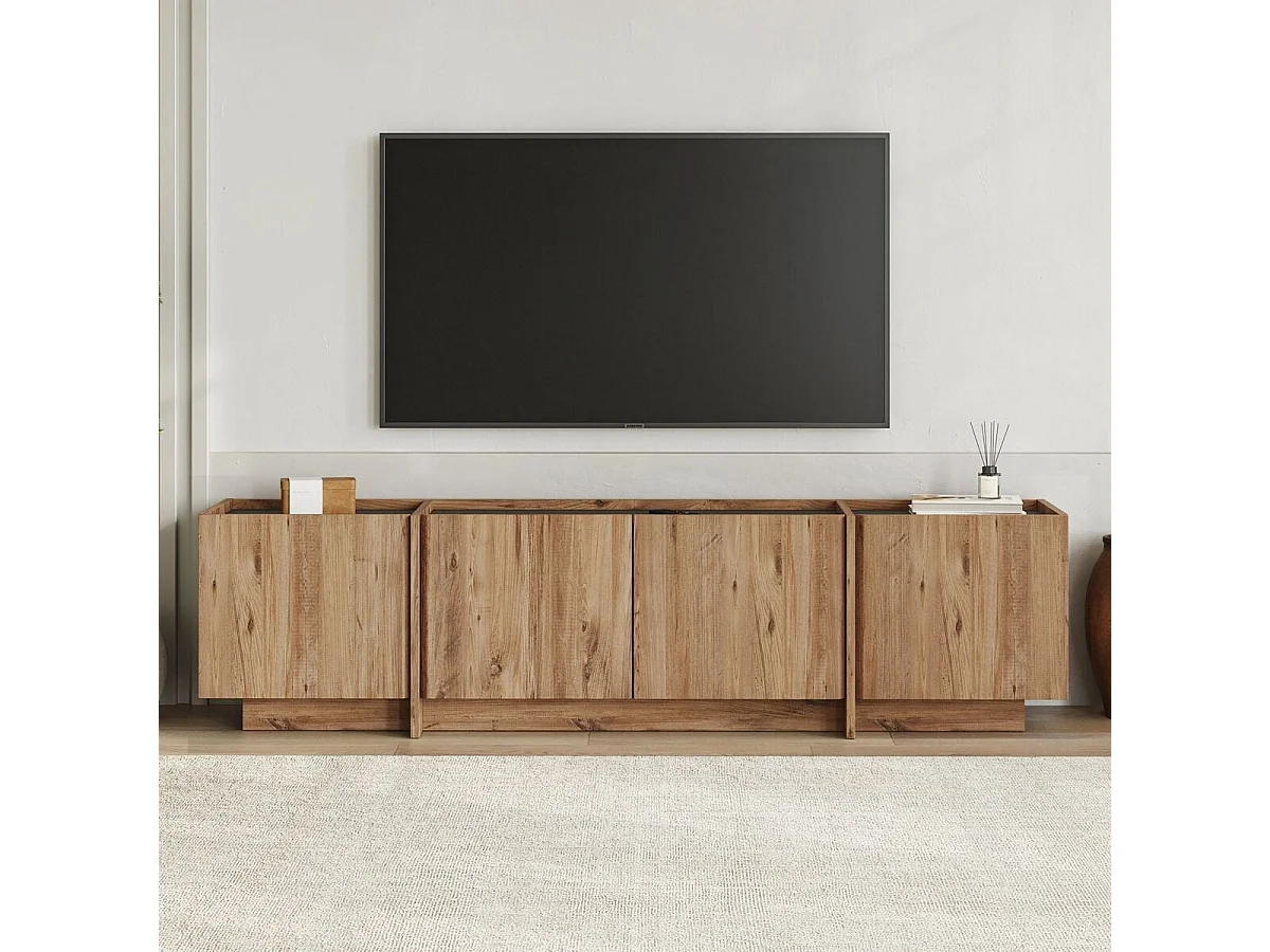 Meuble TV 4 portes L180 cm - ARVEN
