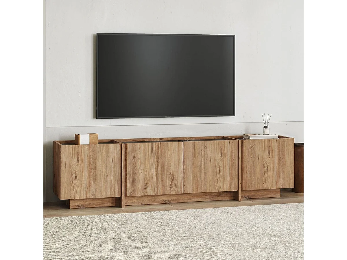 Meuble TV 4 portes L180 cm - ARVEN