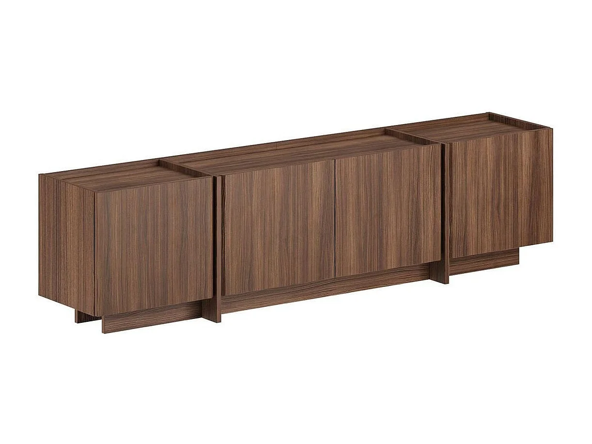 TV-Möbel 2 Türen, 2 Klappen und 1 Fach L180 cm - ARVEN