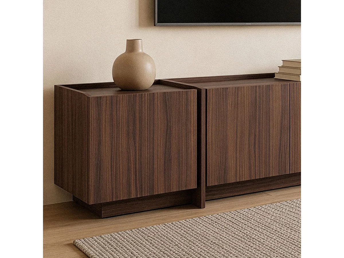 Meuble TV 4 portes L180 cm - ARVEN