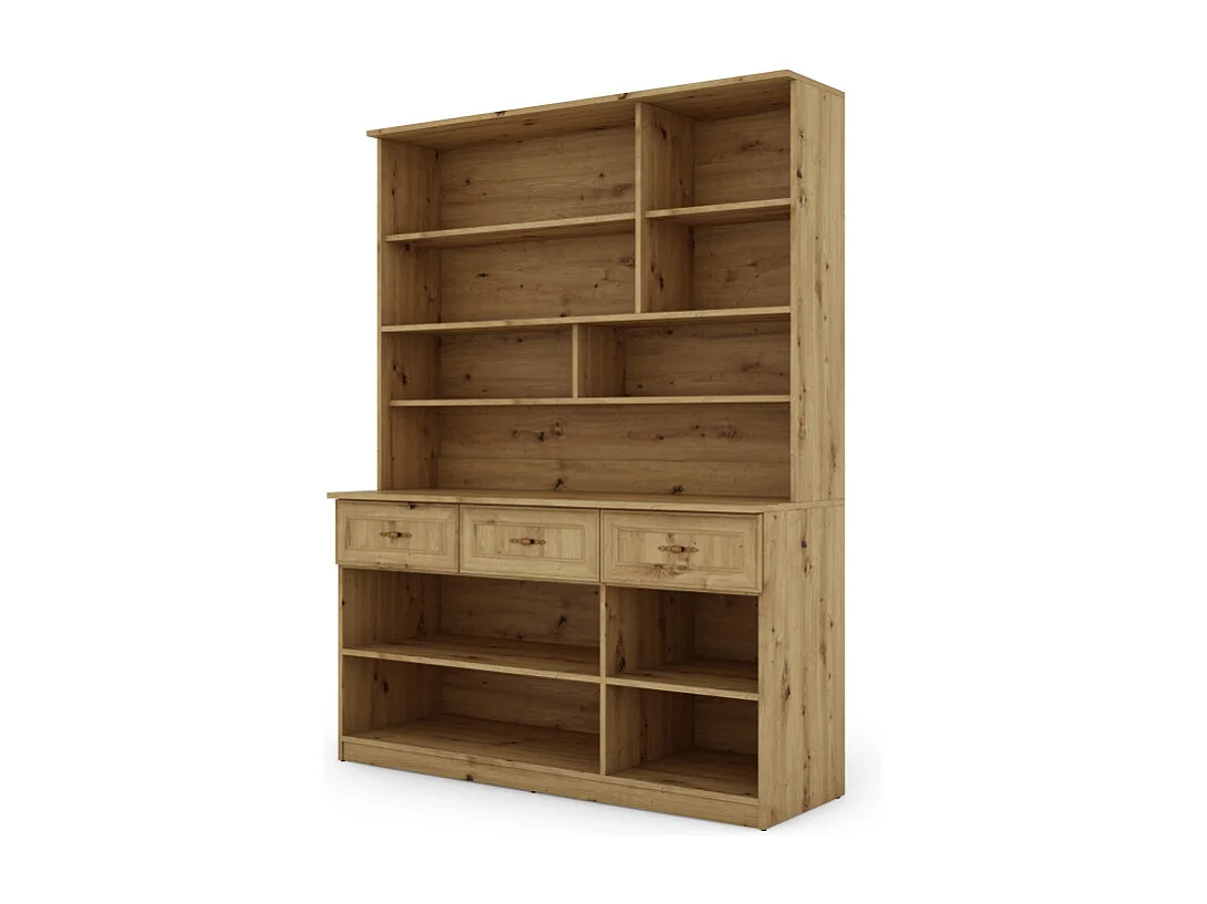 Buffet spacieux 150 cm avec placards, étagères et tiroirs – style moderne, grande capacité de rangement quincaillerie de haute qualité