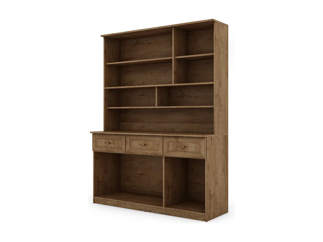 Buffet spacieux 150 cm avec placards, étagères et tiroirs – style moderne, grande capacité de rangement