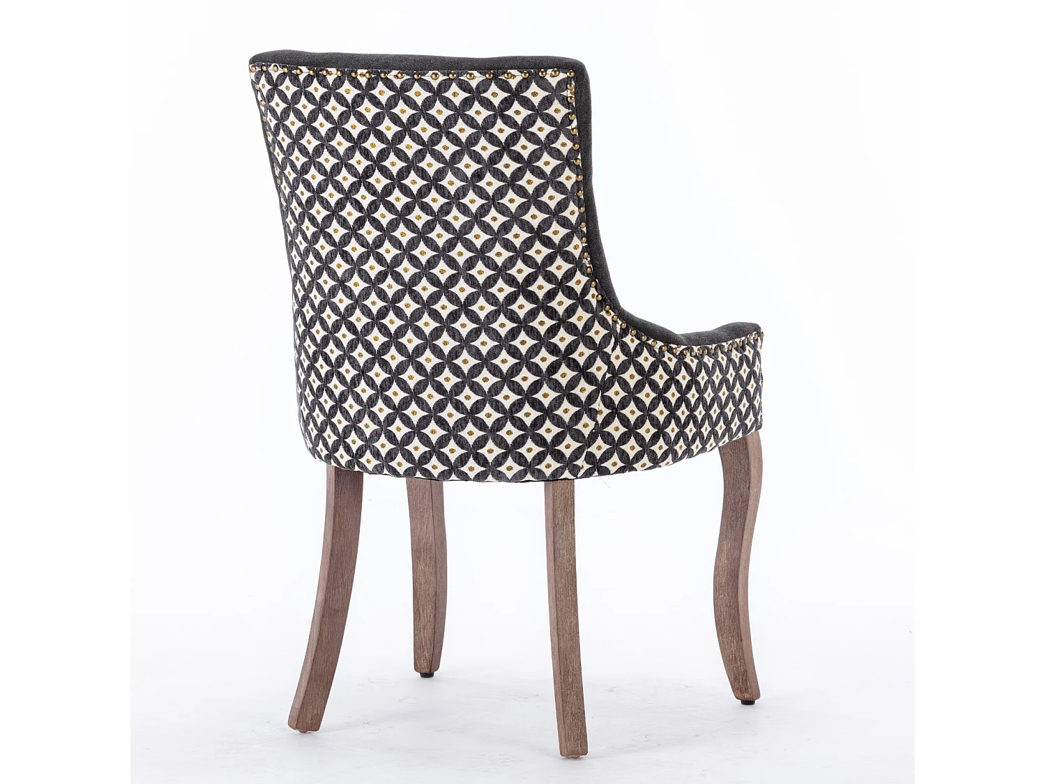 Bewley Set of 4 Dining Chairs Upholstered in Linen with Oak Wood Legs